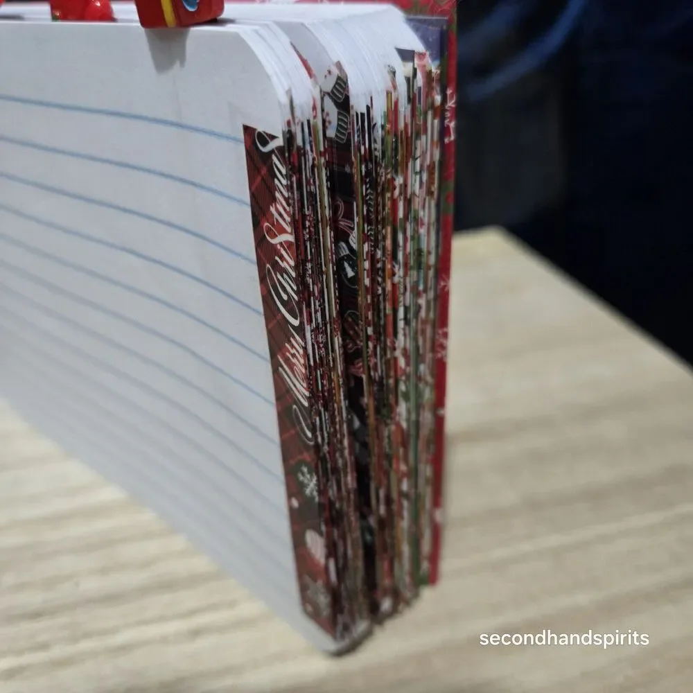 Handmade Notebook Journal Altered Composition Book 7½ x 5 inches Christmas